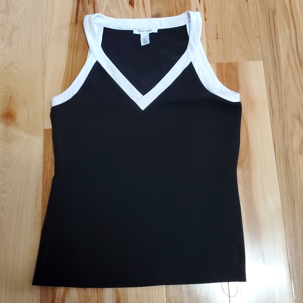 Black and white tank top from BHWM Size Small